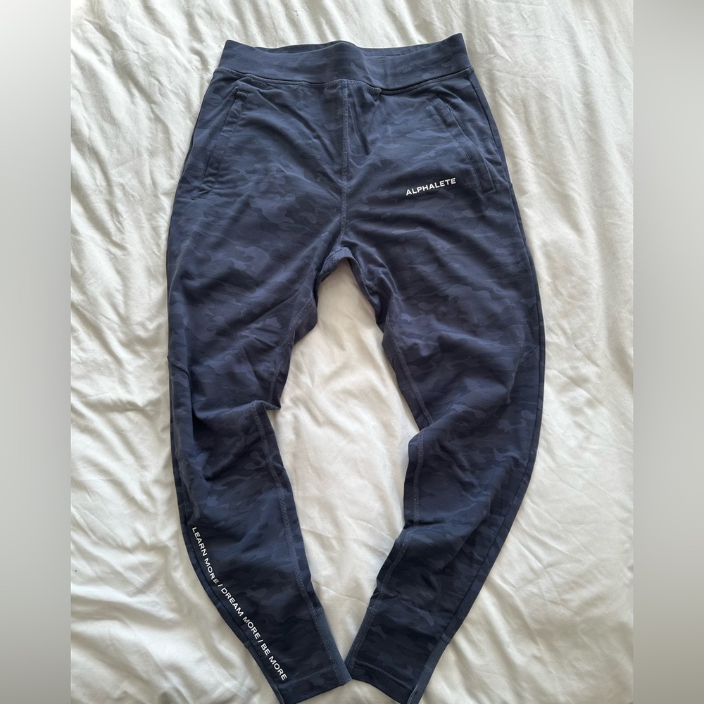 Navy camo joggers